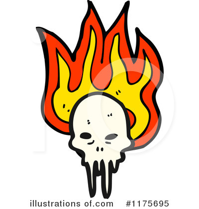 Royalty-Free (RF) Skull Clipart Illustration by lineartestpilot - Stock Sample #1175695