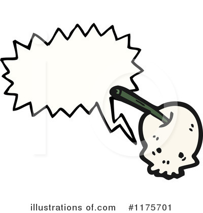 Royalty-Free (RF) Skull Clipart Illustration by lineartestpilot - Stock Sample #1175701