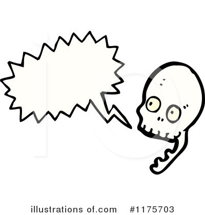 Royalty-Free (RF) Skull Clipart Illustration by lineartestpilot - Stock Sample #1175703