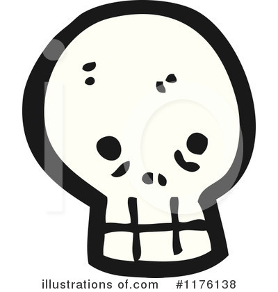 Royalty-Free (RF) Skull Clipart Illustration by lineartestpilot - Stock Sample #1176138