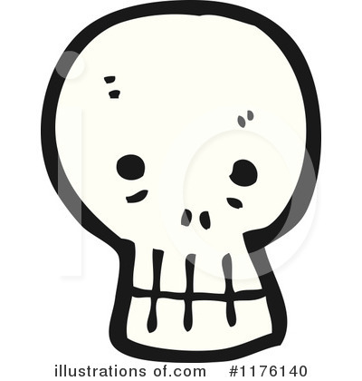 Royalty-Free (RF) Skull Clipart Illustration by lineartestpilot - Stock Sample #1176140