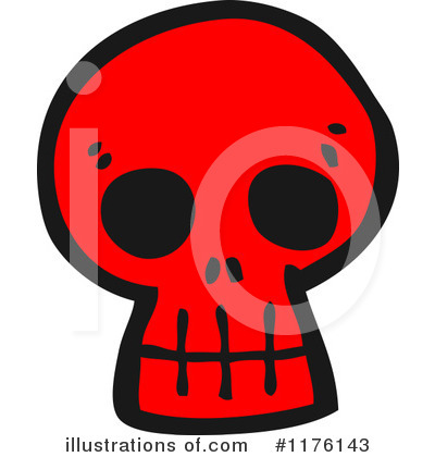 Royalty-Free (RF) Skull Clipart Illustration by lineartestpilot - Stock Sample #1176143
