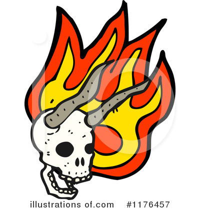 Royalty-Free (RF) Skull Clipart Illustration by lineartestpilot - Stock Sample #1176457