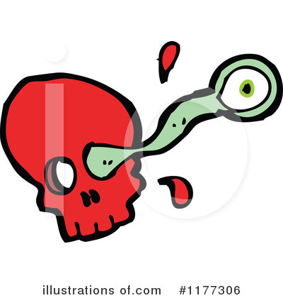 Royalty-Free (RF) Skull Clipart Illustration by lineartestpilot - Stock Sample #1177306