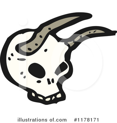 Royalty-Free (RF) Skull Clipart Illustration by lineartestpilot - Stock Sample #1178171