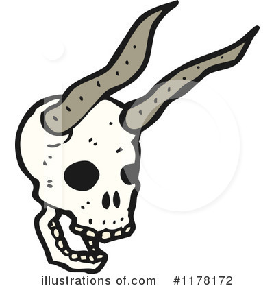 Royalty-Free (RF) Skull Clipart Illustration by lineartestpilot - Stock Sample #1178172