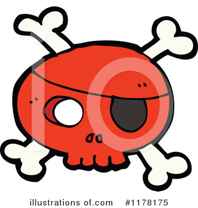 Royalty-Free (RF) Skull Clipart Illustration by lineartestpilot - Stock Sample #1178175