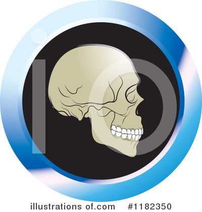 Royalty-Free (RF) Skull Clipart Illustration by Lal Perera - Stock Sample #1182350