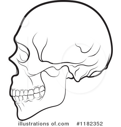Royalty-Free (RF) Skull Clipart Illustration by Lal Perera - Stock Sample #1182352