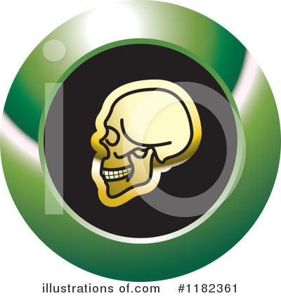 Royalty-Free (RF) Skull Clipart Illustration by Lal Perera - Stock Sample #1182361