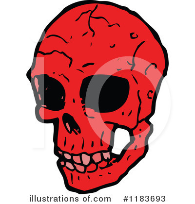 Royalty-Free (RF) Skull Clipart Illustration by lineartestpilot - Stock Sample #1183693
