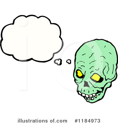 Royalty-Free (RF) Skull Clipart Illustration by lineartestpilot - Stock Sample #1184973
