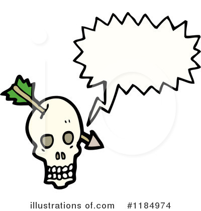 Royalty-Free (RF) Skull Clipart Illustration by lineartestpilot - Stock Sample #1184974