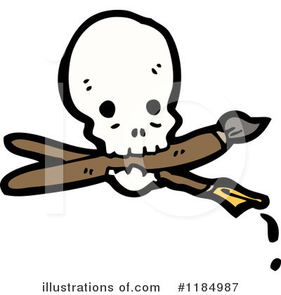 Royalty-Free (RF) Skull Clipart Illustration by lineartestpilot - Stock Sample #1184987