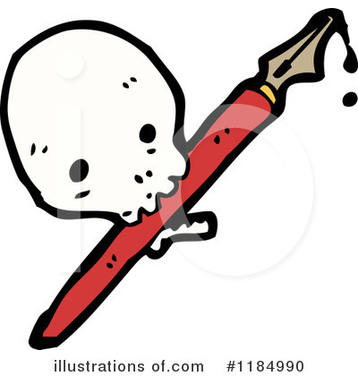 Royalty-Free (RF) Skull Clipart Illustration by lineartestpilot - Stock Sample #1184990