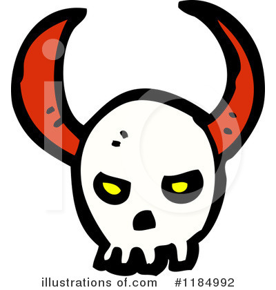Royalty-Free (RF) Skull Clipart Illustration by lineartestpilot - Stock Sample #1184992