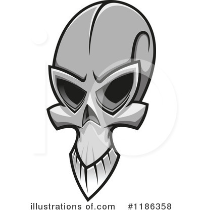 Royalty-Free (RF) Skull Clipart Illustration by Vector Tradition SM - Stock Sample #1186358
