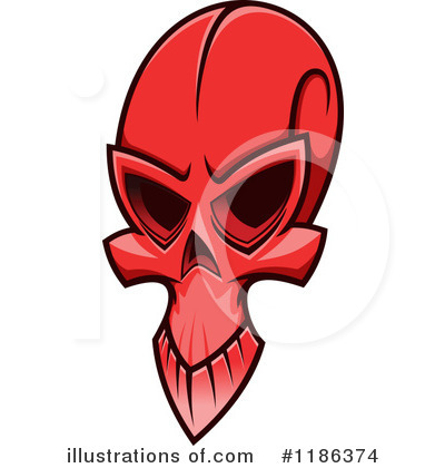 Royalty-Free (RF) Skull Clipart Illustration by Vector Tradition SM - Stock Sample #1186374