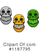 Skull Clipart #1187795 by Vector Tradition SM