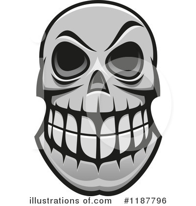Royalty-Free (RF) Skull Clipart Illustration by Vector Tradition SM - Stock Sample #1187796