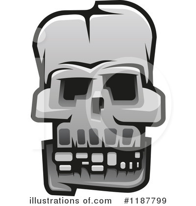 Royalty-Free (RF) Skull Clipart Illustration by Vector Tradition SM - Stock Sample #1187799