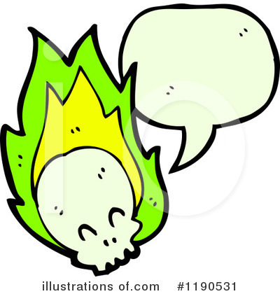 Royalty-Free (RF) Skull Clipart Illustration by lineartestpilot - Stock Sample #1190531