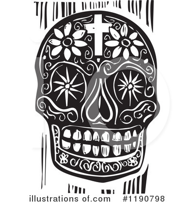 Royalty-Free (RF) Skull Clipart Illustration by xunantunich - Stock Sample #1190798