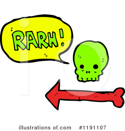 Royalty-Free (RF) Skull Clipart Illustration by lineartestpilot - Stock Sample #1191107