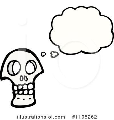 Royalty-Free (RF) Skull Clipart Illustration by lineartestpilot - Stock Sample #1195262