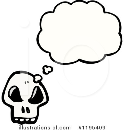 Royalty-Free (RF) Skull Clipart Illustration by lineartestpilot - Stock Sample #1195409