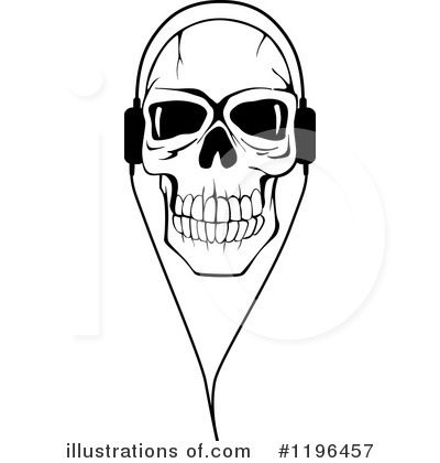 Royalty-Free (RF) Skull Clipart Illustration by Vector Tradition SM - Stock Sample #1196457
