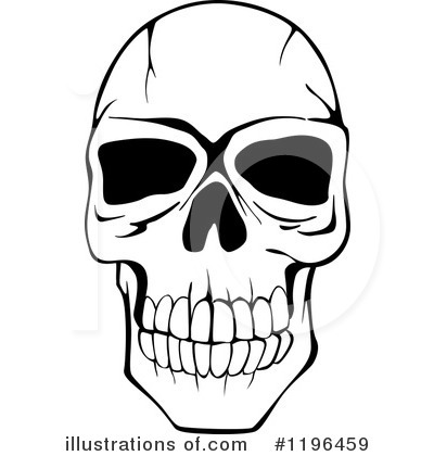Royalty-Free (RF) Skull Clipart Illustration by Vector Tradition SM - Stock Sample #1196459