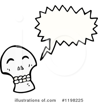 Royalty-Free (RF) Skull Clipart Illustration by lineartestpilot - Stock Sample #1198225