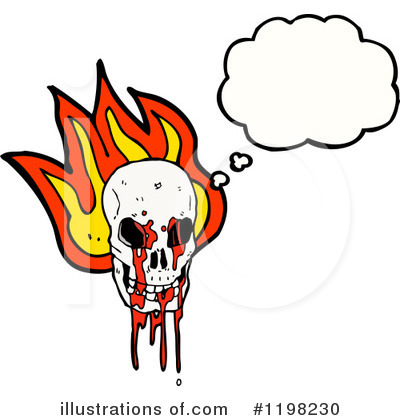Royalty-Free (RF) Skull Clipart Illustration by lineartestpilot - Stock Sample #1198230
