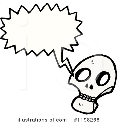 Royalty-Free (RF) Skull Clipart Illustration by lineartestpilot - Stock Sample #1198268
