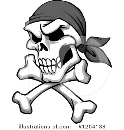 Royalty-Free (RF) Skull Clipart Illustration by Vector Tradition SM - Stock Sample #1204138
