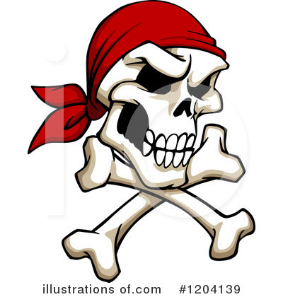 Royalty-Free (RF) Skull Clipart Illustration by Vector Tradition SM - Stock Sample #1204139