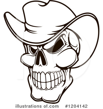 Royalty-Free (RF) Skull Clipart Illustration by Vector Tradition SM - Stock Sample #1204142