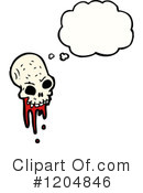 Skull Clipart #1204846 by lineartestpilot