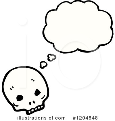 Royalty-Free (RF) Skull Clipart Illustration by lineartestpilot - Stock Sample #1204848