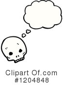 Skull Clipart #1204848 by lineartestpilot