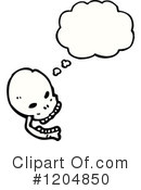 Skull Clipart #1204850 by lineartestpilot