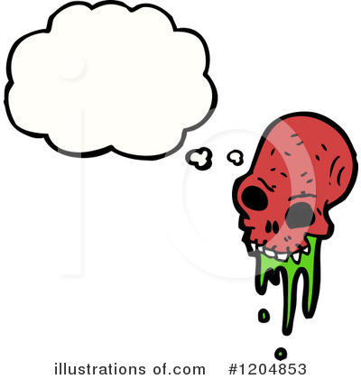 Royalty-Free (RF) Skull Clipart Illustration by lineartestpilot - Stock Sample #1204853