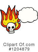 Skull Clipart #1204879 by lineartestpilot