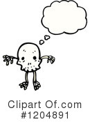Skull Clipart #1204891 by lineartestpilot
