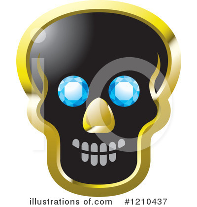 Skull Clipart #1210437 by Lal Perera