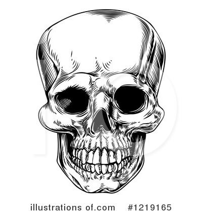 Royalty-Free (RF) Skull Clipart Illustration by AtStockIllustration - Stock Sample #1219165