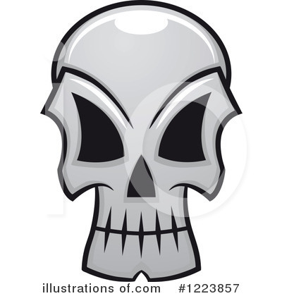 Royalty-Free (RF) Skull Clipart Illustration by Vector Tradition SM - Stock Sample #1223857