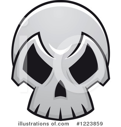 Royalty-Free (RF) Skull Clipart Illustration by Vector Tradition SM - Stock Sample #1223859