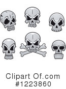 Skull Clipart #1223860 by Vector Tradition SM